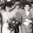 Снимок сделан 15 июня 1963 года на космодроме "Байконур". Слева направо: Валентина Пономарева, Ирина Соловьева, Валентина Терешкова. На заднем плане Сергей Королев (слева) и Юрий Гагарин (справа). Фото Российский государственный архив научно-технической документации - Metro Петербург