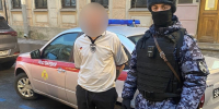 Не удержался на троне и уехал в отдел полиции: Росгвардия задержала нарушителя в Эрмитаже - Neva.Today
