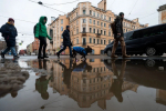 Высота снежного покрова в Петербурге уменьшилась до одного сантиметра