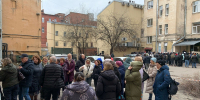 Тренировка по отработке действий при пожаре - Стоматологическая поликлиника №9
