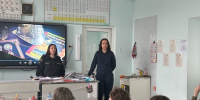 Урок по пожарной безопасности прошел с учениками Василеостровского района - Санкт-Петербургское отделение ВДПО