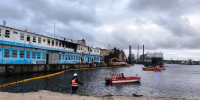 Транспортная прокуратура выясняет причины пожара на плавучей мастерской в Финском заливе - Peterburg2.Ru