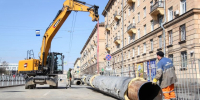 В Петербурге реконструируют участок теплосети, где провалился автобус - Neva.Today