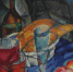 Пётр Субботин-Пермяк (1886–1923). Натюрморт с булками и посудой (1921). - Культура Петербурга