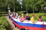 В Сестрорецке росгвардейцы приняли участие в патриотическом флешмобе