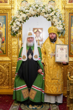 Председатель Комитета Почетных членов ИППО Святейший Патриарх Московский и всея Руси Кирилл освятил храм священномученика Власия в Старой Конюшенной Слободе г. Москвы
