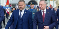 Александр Беглов поздравил председателя Законодательного собрания Александра Бельского с юбилеем - tvspb.ru - ТК Санкт-Петербург