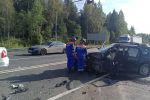 Два человека пострадали в массовом ДТП на трассе А-120 в Тосненском районе
