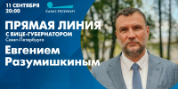 Смотрите завтра прямую линию с вице-губернатором Санкт-Петербурга Евгением Разумишкиным - tvspb.ru - ТК Санкт-Петербург