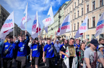 «молодая гвардия» санкт-петербурга приняла участие в ежегодном крестном ходе, посвящённом 300-летию со дня перенесения в город мощей святого благоверного князя александра невского картинки мгер