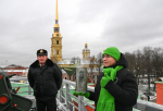 В честь открытия финала чемпионата «Профессионалы» в Петербурге прозвучал полуденный выстрел