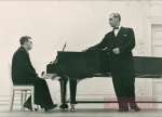 Георгий Свиридов и Ефрем Флакс на концерте 28 ноября 1955 года.