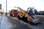 В Петербурге продолжаются снегоуборочные работы