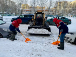 За текущую зиму в Петербурге выпало около 76 см снега: усилена уборка улиц и дворов