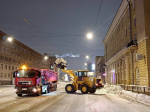 За текущую зиму в Петербурге выпало около 76 см снега: усилена уборка улиц и дворов