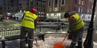 С вокзалов Петербурга вывезли более 1,7 тысячи кубометров снега - Spbdnevnik.ru