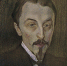 Н.П. Ульянов. Портрет Бориса Зайцева. Трехцветная автотипия. 1907 или 1908 годы - Вода Живая