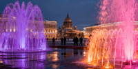 Фонтаны Петербурга окрасит цикломеновый свет к 8 Марта - Peterburg2.Ru