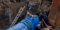 В Петербурге на Богатырском проспекте завершили реконструкцию водопроводной магистрали - Neva.Today
