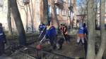 В Выборгском районе прошел внеочередной субботник