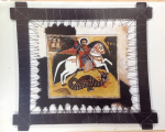 Эфиопская икона, холст, масло, 2000 год
