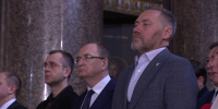 Александр Бельский и Борис Пиотровский посетили Пасхальное богослужение в Казанском соборе - tvspb.ru - ТК Санкт-Петербург