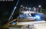 На Рубежном путепроводе в Петербурге смонтировали металлоконструкции пролетов
