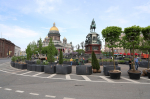 Близится к завершению монтаж сада-трансформера на Синем мосту