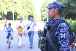 Cотрудники и военнослужащие Росгвардии обеспечили правопорядок при проведении матча "Зенит" - "Нефтчи"