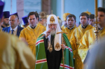 Святейший Патриарх Московский и всея Руси Кирилл возглавил Божественную литургию в Петропавловском соборе