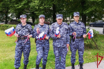 В Санкт-Петербурге сотрудники Росгвардии провели мероприятия ко Дню Государственного флага РФ