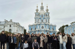 Фото №3/2 к новости «20 сентября. Продолжается цикл обзорных автобусных экскурсий по Санкт-Петербургу для первокурсников всех факультетов СПбГУП.»
