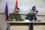 В школе № 418 Кронштадтского района открылся кадетский класс по пожарно-спасательному профилю