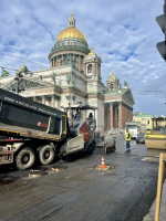 На Почтамтской улице и одноименном переулке обновляется дорожное покрытие общей площадью 6 тыс. кв. м.