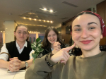 Студенты 4 курса программы «Театральная педагогика» за кулисами Александринского театра